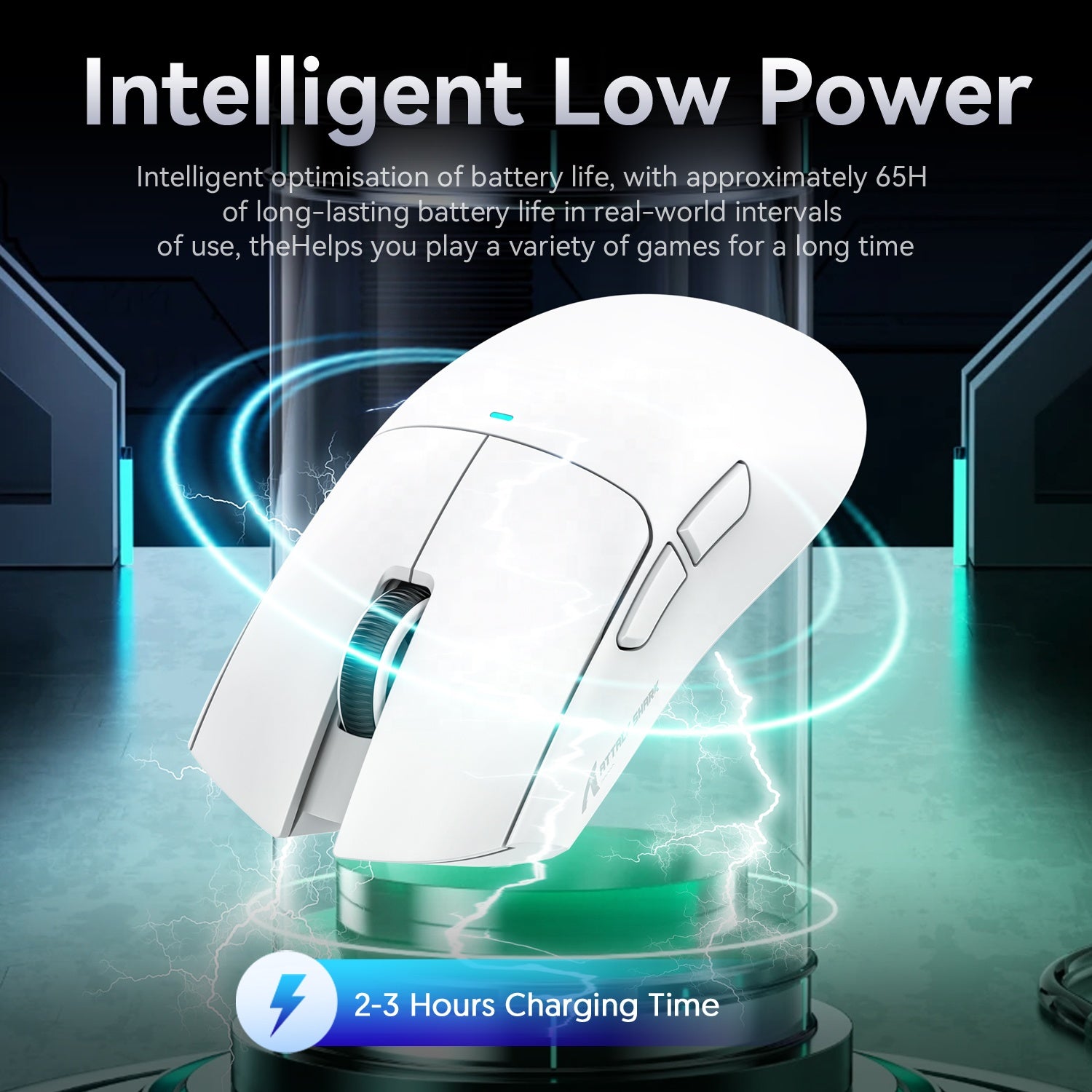 Attack Shark X11 RGB Gaming Mouse – PAW3311 Sensor, Triple‑Mode Bluetooth/2.4 GHz, Wireless Charging Base