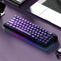 Compact Hot‑Swappable Wireless Mechanical Keyboard with RGB Lighting, 4000 mAh Battery & Rotary Knob