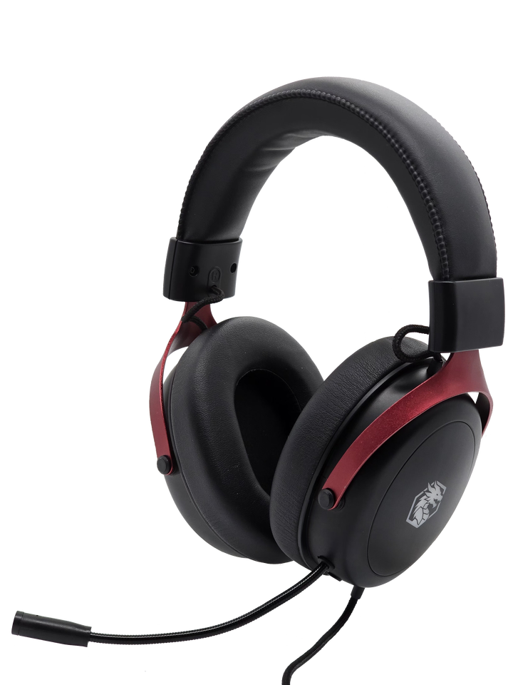 RGB Over‑Ear Wired Gaming Headset – Metal Construction, High Bass Stereo Sound, Low‑Latency USB Mic for Online Classes